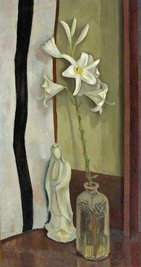 ContempArtSoc's tweet photo. #BloomsburyGroup &amp; #OmegaWorkshops artist and #PostImpressionism advocate Roger Fry (1866-1934) co-founder of @ContempArtSoc in 1910 as well as @artfund and @BurlingtonMag in 1903 and curator @metmuseum (1906-1910) born #OnThisDay Lilies, 1917 @bristolmuseum https://t.co/Qa2QjqzKGk
