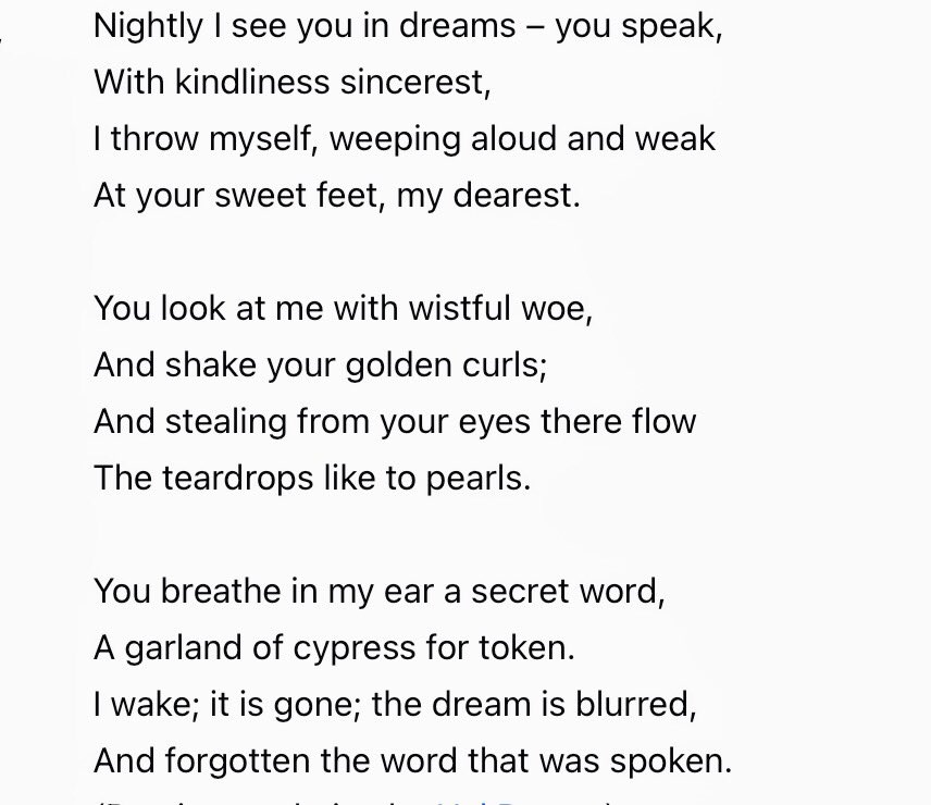 Heine's Buch der Lieder was a collection of already published poems. No one expected it to become one of the most popular books of German verse ever published. The poem "Allnächtlich im Traume" was set to music by Robert Schumann and Felix Mendelssohn.