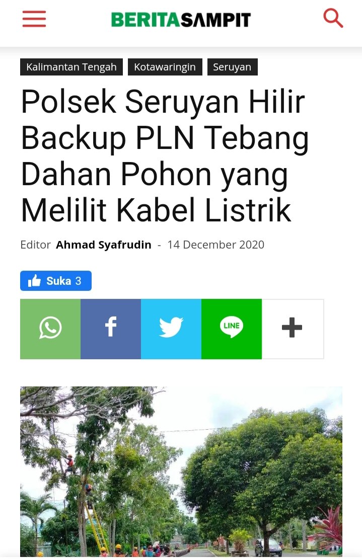 Pohon mulu yang disalahin. Jangan-jangan kabel listriknya yang melilit dahan pohon :( 

#KabelListrik