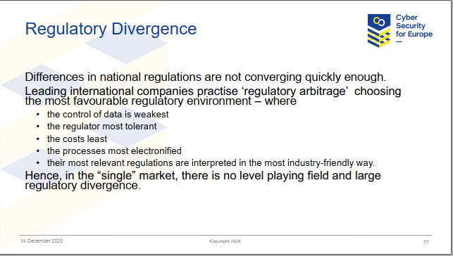 cyberwatchingeu's tweet photo. #DavidGoodman @TDLAssociation focussing on @CyberSec4Europe #openbanking use case relating in fighting fraud, and presenting the observations on the #regulatory disharmony and disruptive #technologies on how to fit in together for the #financialsector. https://t.co/rst7nam2kw