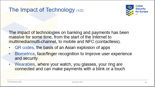 cyberwatchingeu's tweet photo. #DavidGoodman @TDLAssociation focussing on @CyberSec4Europe #openbanking use case relating in fighting fraud, and presenting the observations on the #regulatory disharmony and disruptive #technologies on how to fit in together for the #financialsector. https://t.co/rst7nam2kw