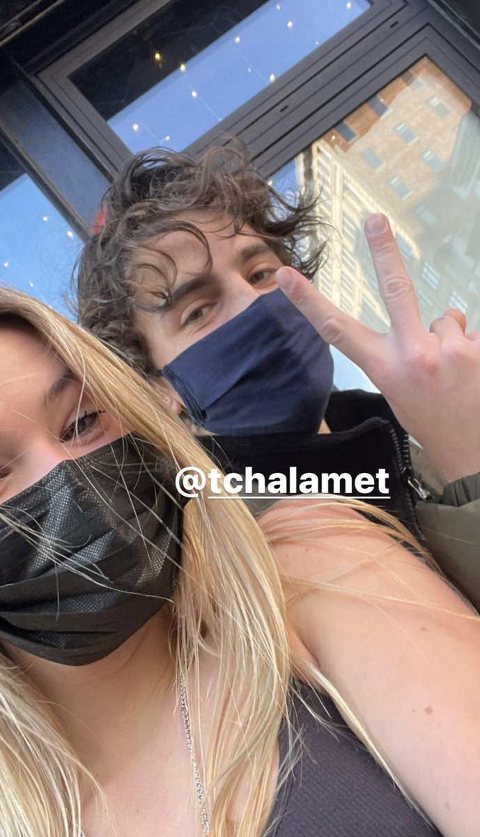 Nowe zdjecie Timothée z fanka! 
ig: kristenrussack
