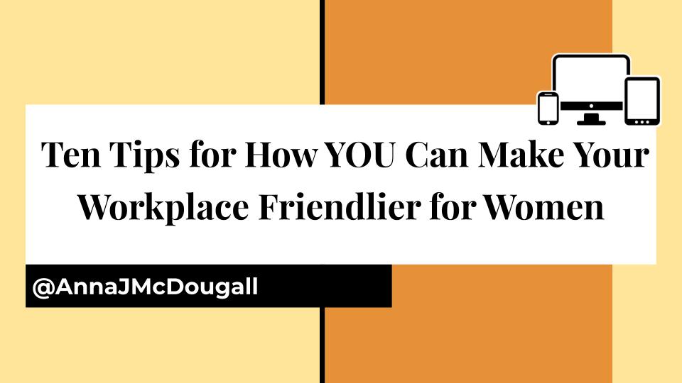 AnnaJMcDougall's tweet photo. "I know sexism in tech is a problem, but what can I do about it?!" 🤔
My latest blog post is packed with practical information so you can help your colleagues feel appreciated, heard, and valued. 🥳
https://t.co/6yUytk65oP
#womenwhocode #womenintech #WomenInSTEM https://t.co/hicVZ0N5Xf