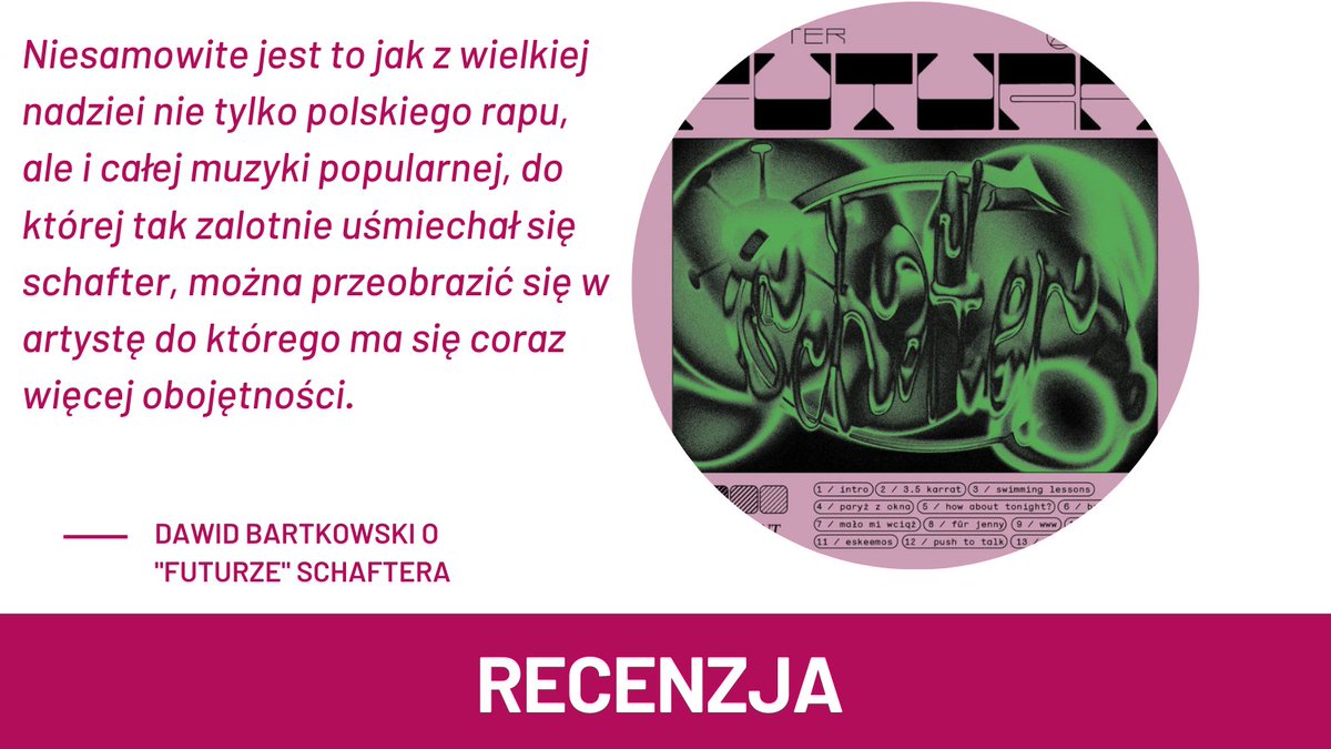 MuzykaINTERIA's tweet photo. Dziś miło nie będzie. @goodkidpl wziął na warsztat schaftera i... A zresztą, z przeczytajcie sami.
Link ➡️https://t.co/WZTI55iszv
#schafter #futura #polskihiphop @Raph_Neternalz https://t.co/e1qGtO1BHW