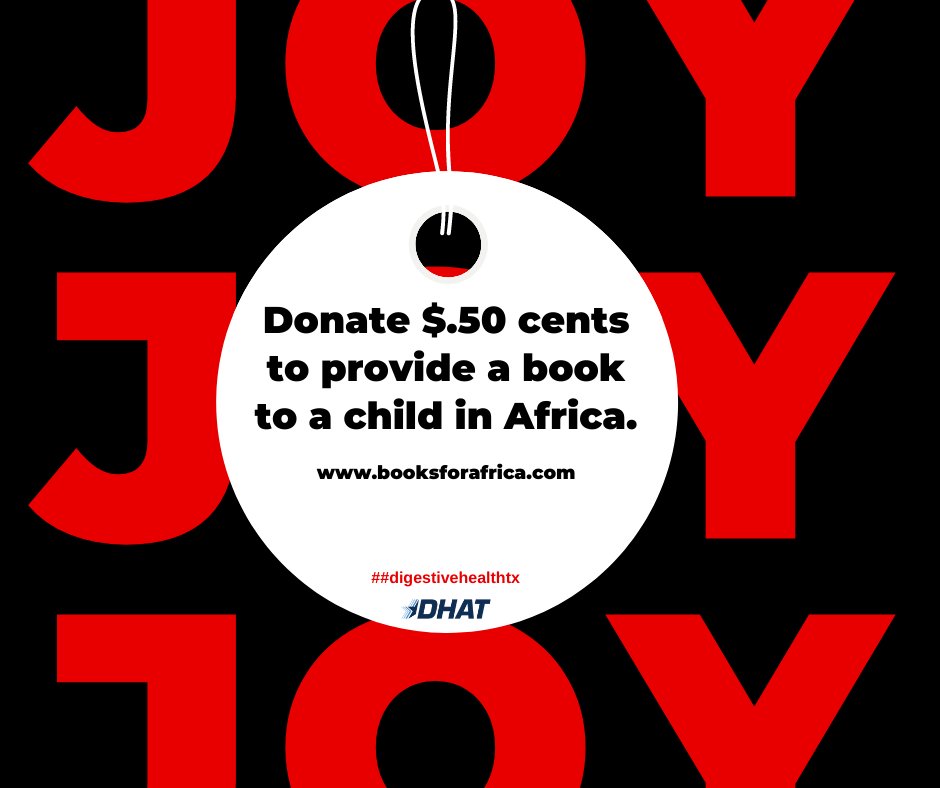 Day 17 | #31DaysOfJoy Challenge!

December 17th: Donate $0.50 cents to provide a book to a child in Africa - booksforafrica.com 

dhat.com | #DigestiveHealthTX