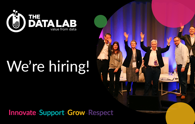 We're hiring!
We're looking for a Data Scientist to join our team.
Have you got the right skills &amp; experience to help us deliver on exciting #DataScience projects in Scotland?
thedatalab.com/jobs/

#data #DataScientists #tech #stem 
<a href="/BayesCentre/">Bayes Centre</a> <a href="/ElyanEyad/">Eyad Elyan 🇵🇸</a> <a href="/ruthEfalconer/">Ruth Falconer</a>