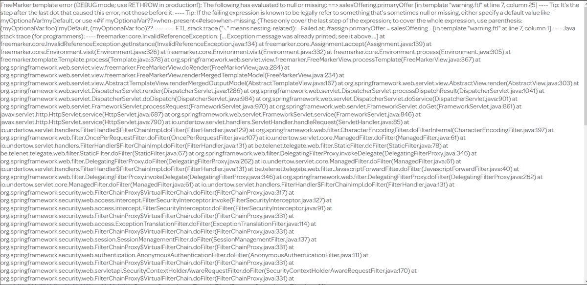 cdetroyer's tweet photo. Ey @Telenet , kunnen jullie aub eindelijk eens die stacktrace dumps fixen zodat ik kan verder surfen? Ik heb dit een paar maand geleden ook al laten weten... https://t.co/00Zon82DkH