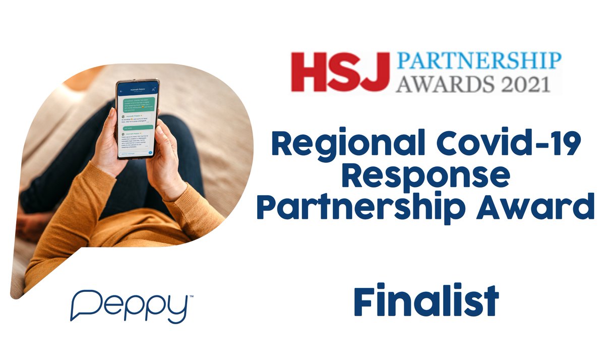 peppy_health's tweet photo. We are thrilled to announce we have been shortlisted as a finalist for the @HSJ_Awards Partnership Awards 2021, recognising our work with @NHSX & #Techforce19 supporting at-risk new & expectant parents through Covid-19 & beyond. #hsjpartnershipawards #MomentsthatMatter ๐ https://t.co/U8oSHgYJvV
