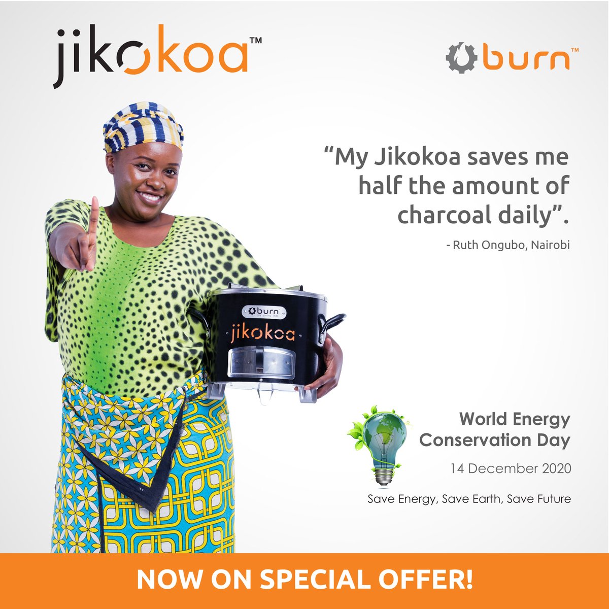 BurnMfg's tweet photo. #HappyWorldEnergyConservationDay! On this day make the switch to the cleaner cooking super-efficient Jikokoa - designed to reduce charcoal use by more than half, thus helping to preserve forests and biodiversity. https://t.co/IshPml2U9l