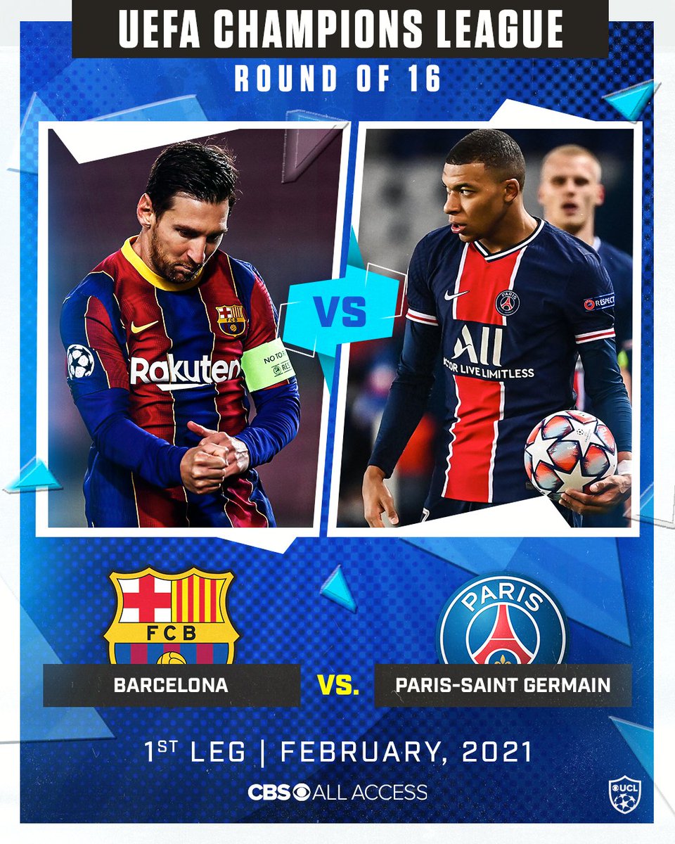 Champions League On Cbs Sports On Twitter Ucl Round Of 16 Draw Barcelona Vs Psg