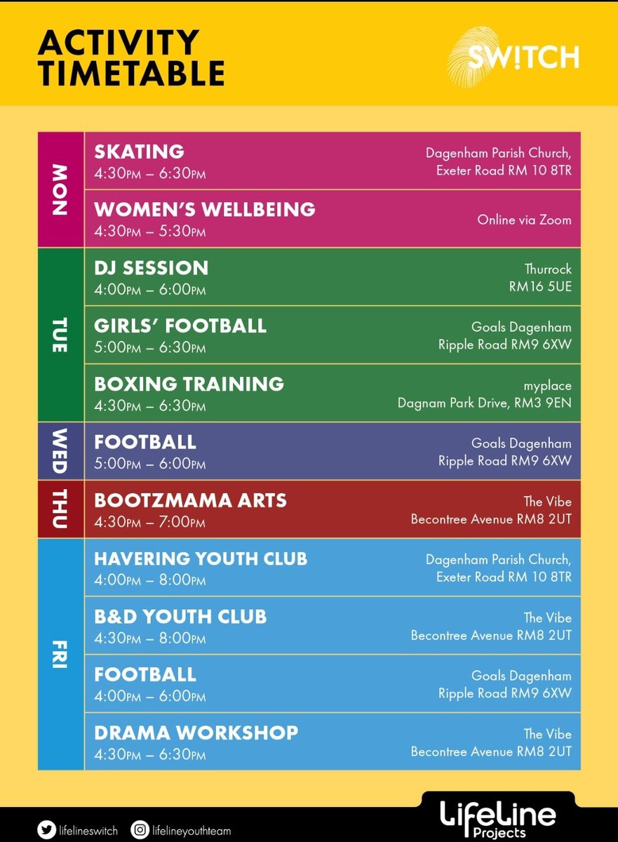 Please get in contact if you would like to attend any positive activities or if you would like more information. SF. #Football #skating #wellbeing #boxing #art #youthclub #drama #workshops #DJ #BarkingandDagenham #Redbridge #Havering