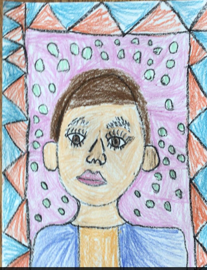 wcbartroom's tweet photo. Some super sweet self portraits from @Mrs_Lasky’s class to start off your week! @EWRSDArts @EWRSDK12 @wcb_principal https://t.co/R9vlgq4G3H