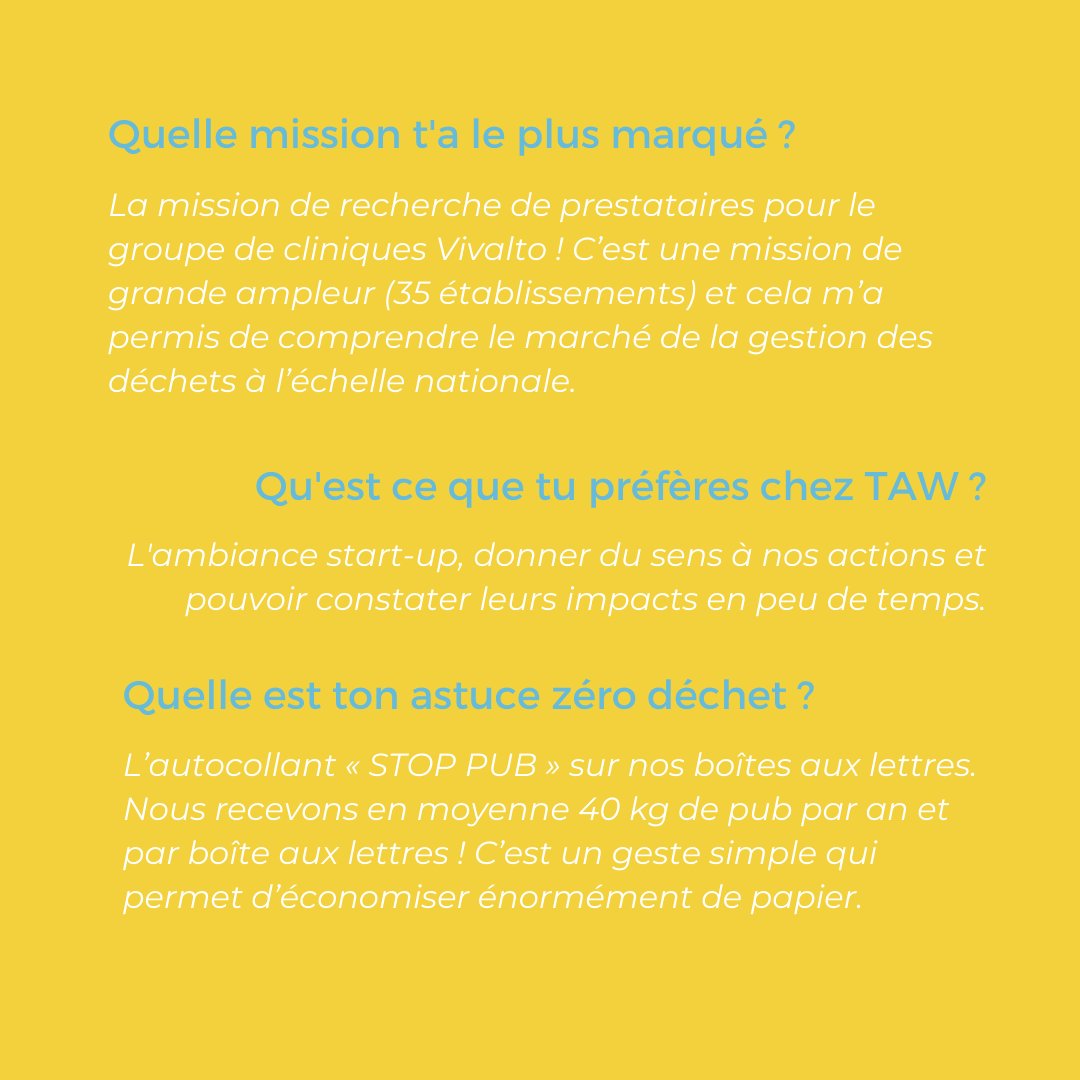 Cette semaine nous vous présentons l'équipe Take a waste !

Voici Lucas Blanchard qui a rejoint Take a waste dans le cadre d'un stage de césure pour occuper le poste de responsable tri et réduction des déchets.