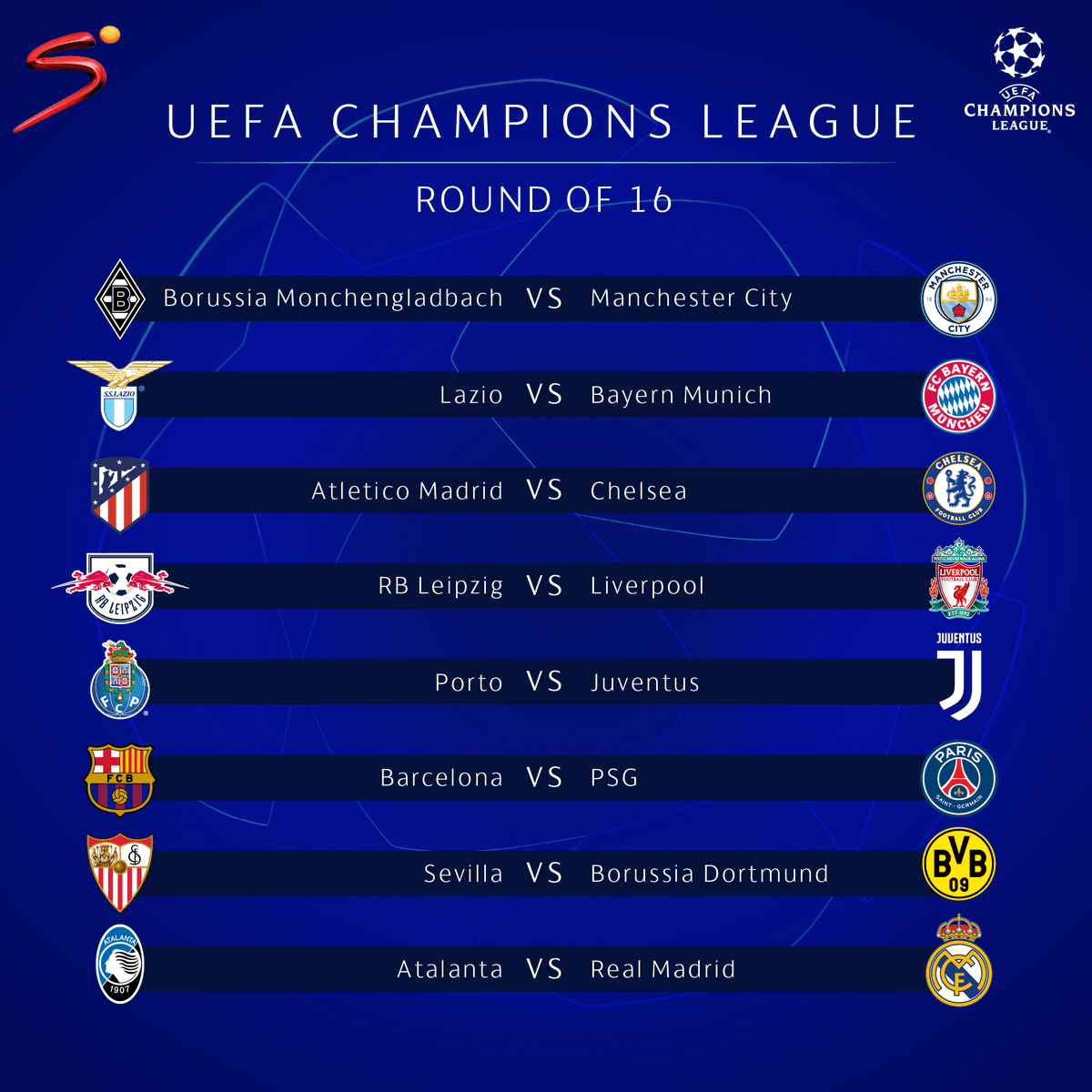 Fixtures today ucl UCL Fixtures