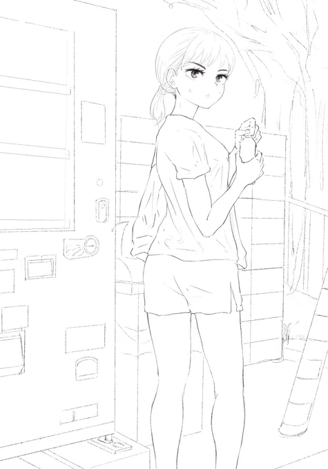 次絵の線画ですっ

#イラスト
#絵描きさんと繋がりたい 