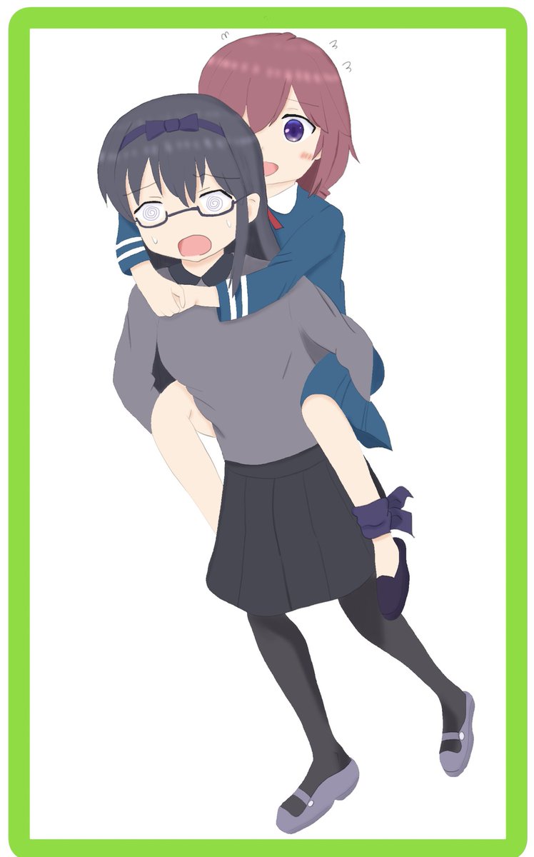 小倉しおんちゃんお誕生日おめでとうございますー 怪我した良ちゃんを頑張って家 チーズカレーうどん のイラスト