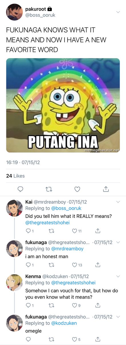 krtskdaily's tweet image. EXHIBIT I — kuroo learning a new word just added to his brand of Intense Pining