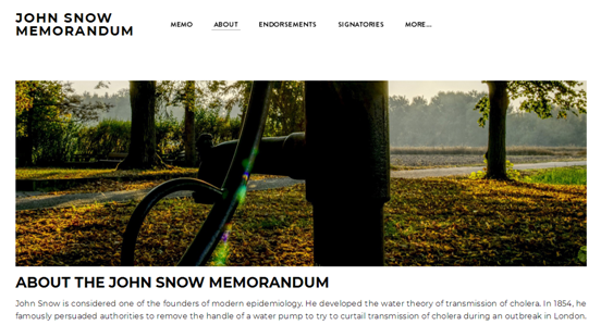 12/ Have we learnt the lessons from Snow, and his precautionary principle) Why is still in doubt by  @WHO that  #COVID19 is an airborne disease? Let us remember the John Snow Memo https://www.johnsnowmemo.com/&nbsp;