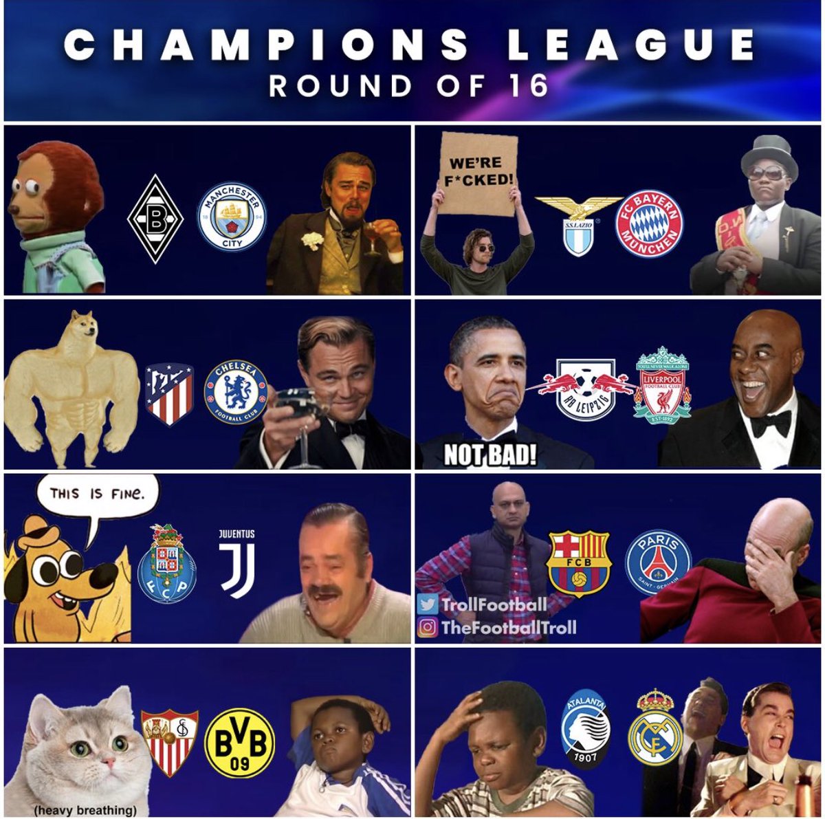 Champions league round of 16