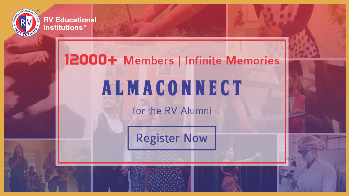 RVInstitutions's tweet photo. Join 12,000 of your batchmates from the #RVAlumni to revisit your school & college memories and explore professional opportunities shared by your friends. Register now at https://t.co/shGK4IVFC3
#RVInstitutions #MissionOfEducation #Almaconnect #AlumniPlatform #GoChangeTheWorld https://t.co/2z0FOE2Zdt
