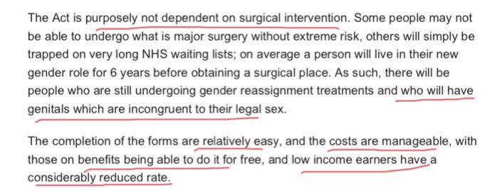 Yep. Whittle was involved in the Gender Recognition Act. It purposely was not reliant on any surgery. Here Whittle says getting a GRC is easy and cheap. Not what they say in 2020 when whipping up testeria about the GRA reform. Devious much?
