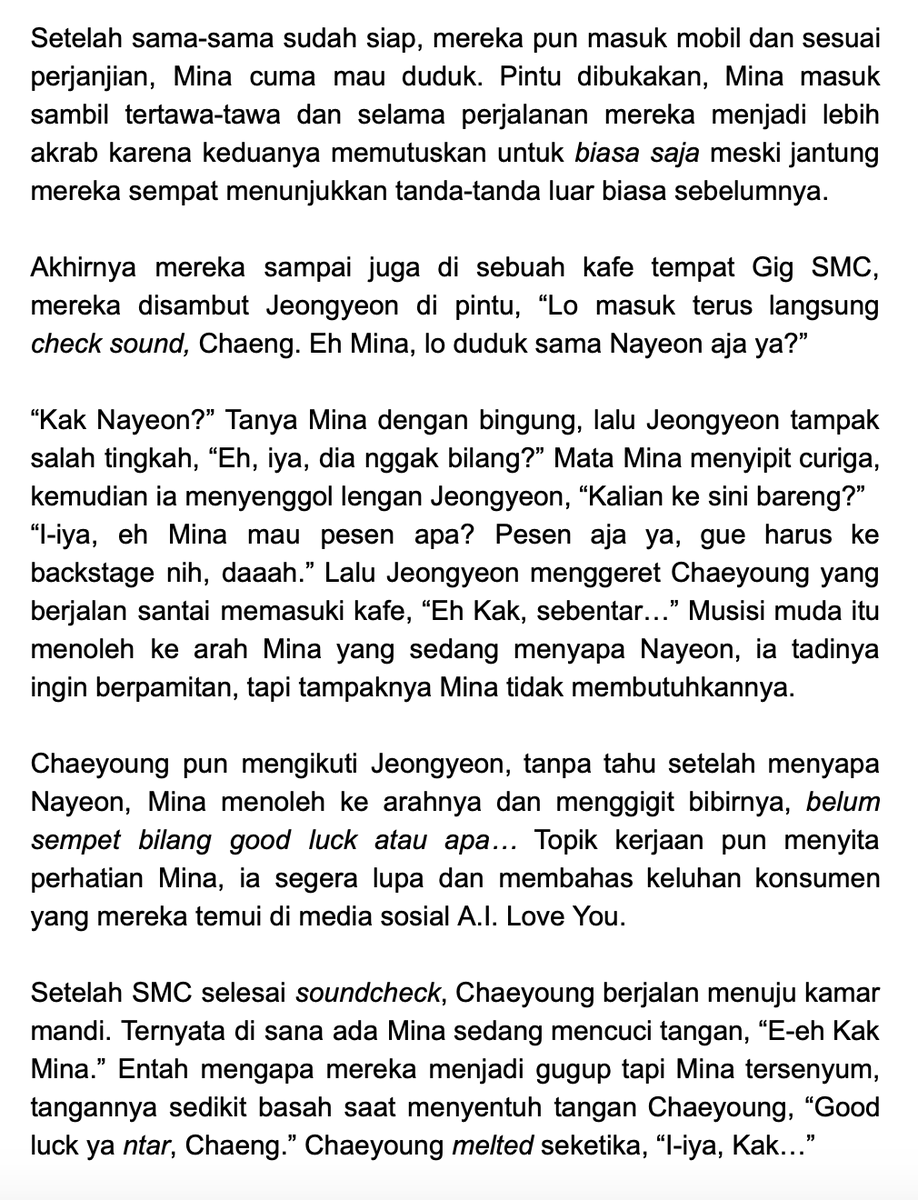 Michaeng Lokal Semi Hiatus On Twitter 15 First Blind Date Son Chaeyoung Swl