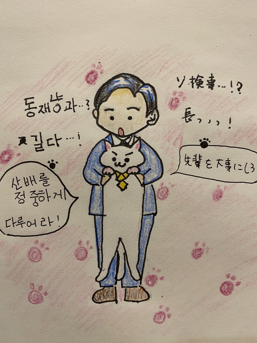 今日はにゃんドンジェ先輩とシモク
「おまえ、猫の持ち方がなっていないぞ」
시목동재 거양이 🐾