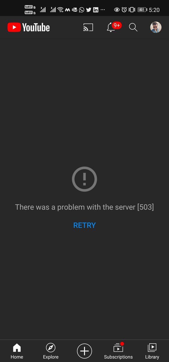 Youtube is down <a href="/YouTubeIndia/">YouTube India</a> #YouTubeDOWN