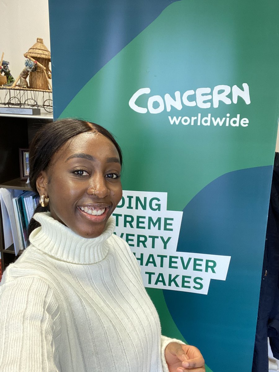 aidwkr's tweet photo. Delighted to be introduced  to April, on her first day with the Public Affairs team. April has a real passion for this work and making  a difference is in her DNA - back to when her Mum ran her own women’s charity in Zimbabwe @Concern https://t.co/lE8C7BDduj