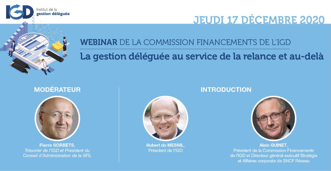 FondationIGD's tweet photo. Pour vous inscrire à notre webinar sur « la gestion déléguée au service de la relance et au-delà » de ce jeudi 17 décembre, inscrivez vous sur le lien suivant https://t.co/cugpDaZyvm https://t.co/ZDbintK6n1