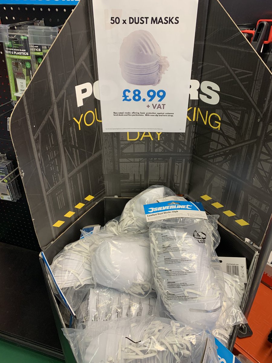 siisltd's tweet photo. Available in store now 😷😷
#mask #ffp2 #siis #merchant #ironmongery https://t.co/6qea3N75Oc