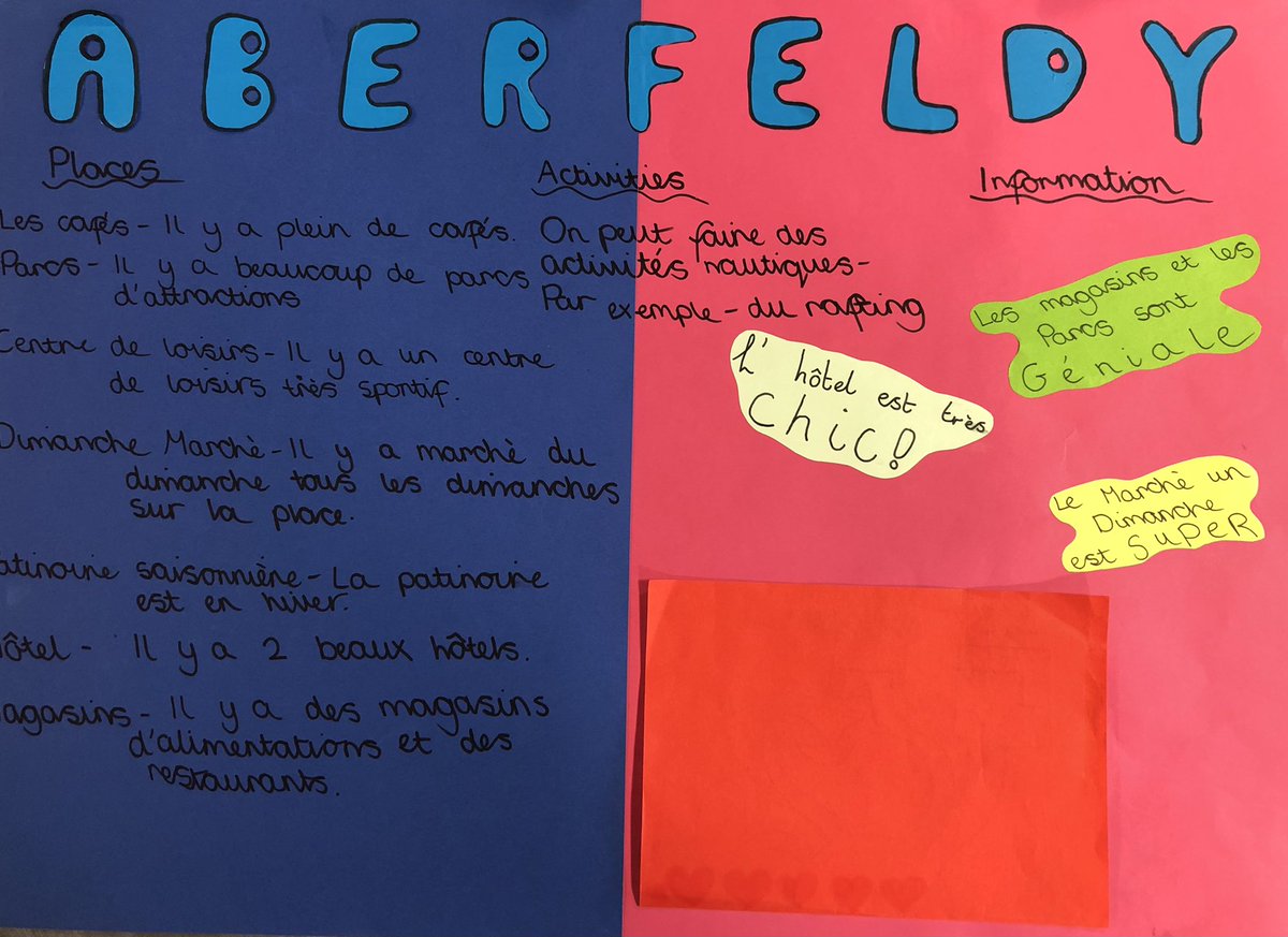 Breadalbane_ML's tweet photo. @BreadalbaneAcad S2 French classes have been working really hard on their presentations about their local area. Special mention goes to Olivia, Iona &amp; Orla for a great brochure &amp; presentation. Félicitations! 🇫🇷 🏴󠁧󠁢󠁳󠁣󠁴󠁿 🇫🇷 🏴󠁧󠁢󠁳󠁣󠁴󠁿 🇫🇷 https://t.co/EULt19lzu9