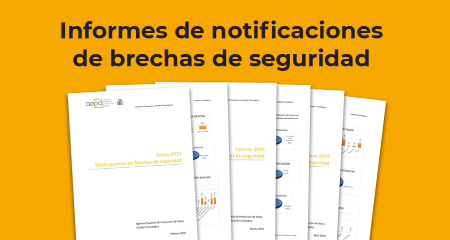 AEPD_es's tweet photo. Ya está disponible en nuestra web el informe de notificaciones de brechas de seguridad recibidas por la Agencia durante el mes de noviembre. #ProtecciónDeDatos #RGPD 
▶ https://t.co/AsBgMm00TD https://t.co/IVzjGJCLB2