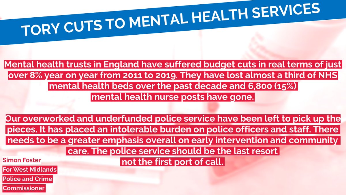 TORY CUTS TO MENTAL HEALTH SERVICES