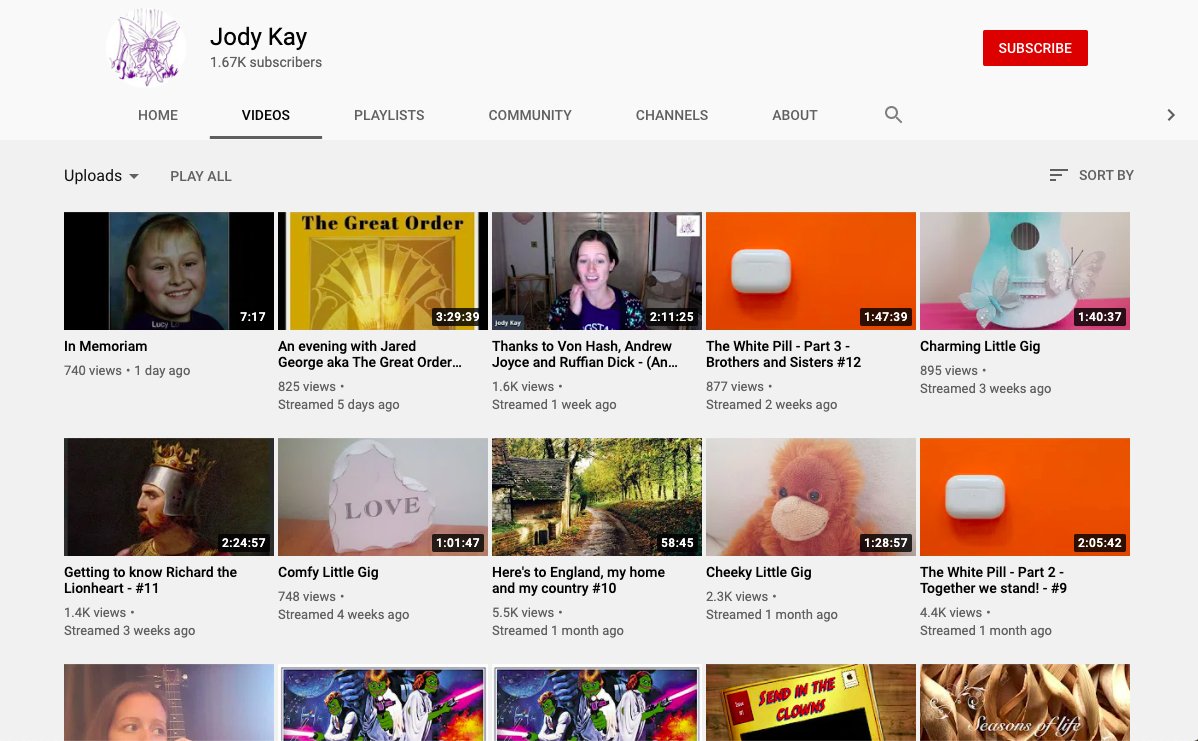 Swingler started a YouTube channel this June for her far-right activism. On that channel Swingler has created videos about the "White Lives Matter" meme and has recorded shows with the two leaders of PA: Mark Collett and Laura Melia.