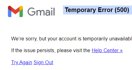 tomwarren's tweet image. Google currently experiencing a widespread outage affecting Gmail, YouTube, Google Docs, and more