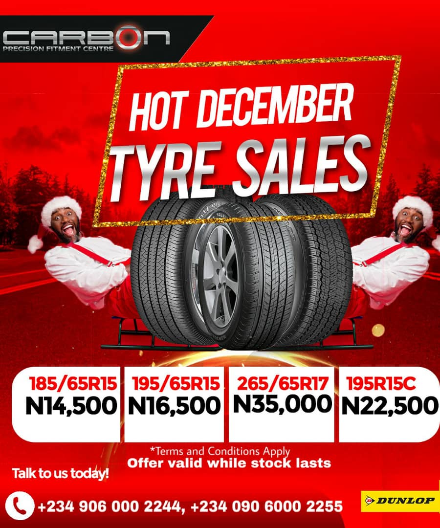 carbonretail's tweet photo. Don't miss out on our Hot December Sales 🔥🔥🔥
Visit our centre at 👇
43A Akin Adesola Street, Victoria Island for these incredible deals!

#CarbonRetail #DunlopNigeria #DecemberSales https://t.co/ZtHGTJin3X