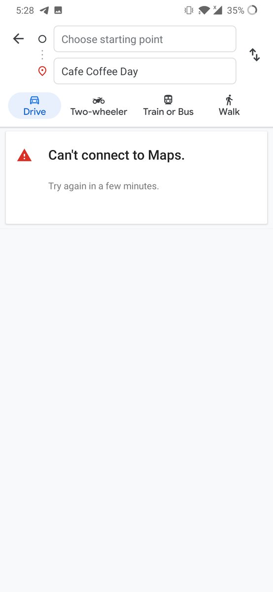 meghansh36's tweet photo. Seems like all Google services including gmail, maps, music, assistant, drive are down #youtubedown #googledown https://t.co/sWJHzGHRoz