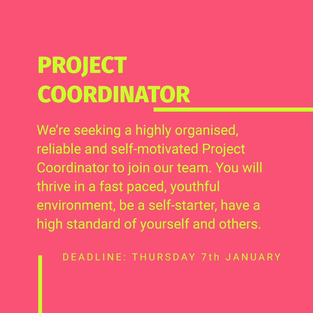 beatfreeks's tweet photo. We’re looking for a new Project Coordinator who has a past record of proven efficiency in organisations, well versed in tracking projects &amp; has young people at the very heart of what they do. ⁠
⁠
👩‍💻⁠: https://t.co/xRuArQlc3K
⁠ https://t.co/VzwV0QlgXZ
