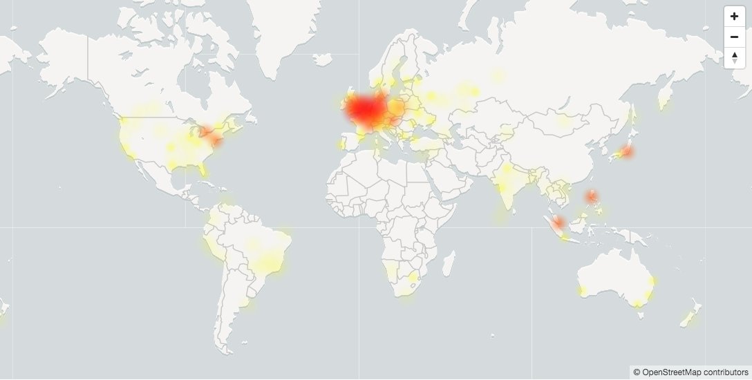 MattNavarra's tweet photo. WOAH... Google is suffering MAJOR outage with YouTube, Gmail, and Search down for a LOT of people

#youtubedown #googledown https://t.co/pVPXUU4nXU