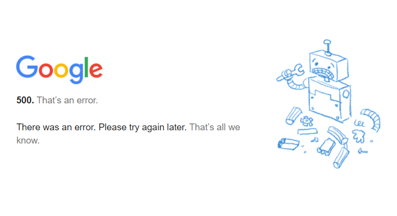 https_sevdah's tweet photo. well not deleted more like every google site went down 🧍‍♀️ https://t.co/t3PkD33JrK
