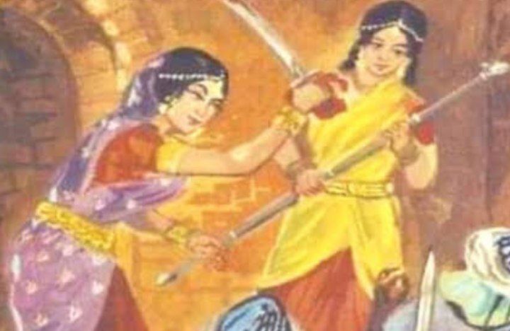 Story of Two Tomar sisters In Western Uttar Pradesh Kshatriya warrior sisters Shiv Devi Tomar and Jay Devi Toomar sacrificed their life fighting against Britishers for the independence.In 1857 indians declared their battalions in many parts to fight for independence.