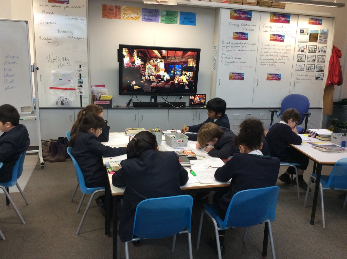 Year6TLEAVERS21's tweet image. Feeling cosy whilst writing our Christmas inspired narratives this morning. #settingdescription