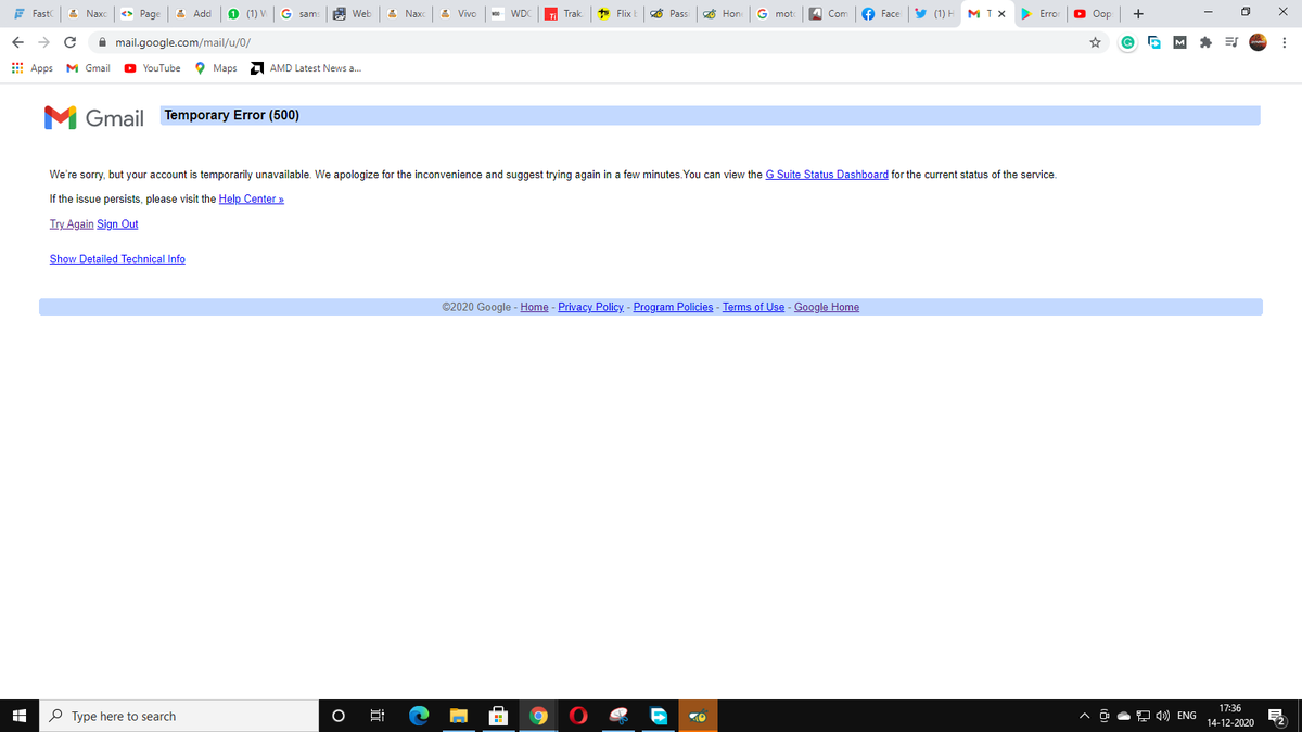 NaxonTech's tweet photo. It seems like youtube, Gmail, G-drive, playstore and many other Google services servers down in India.

Is Your Youtube, gmail and Play store working fine? Must comment down

#YouTubeDOWN #googleplaystoredown #gmailserverdown

Why @Google and @YouTube ?

#youtube #Google #gmail https://t.co/8DUI7iKrHc
