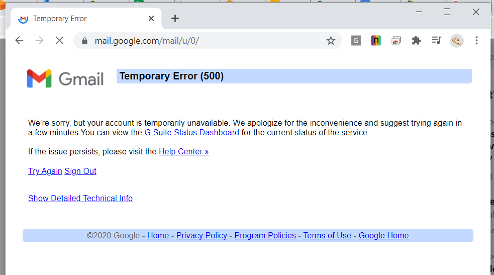 awormus's tweet photo. Use the cloud they said, everything will be fine they said...
#gmailfail #gmaildown #gmail https://t.co/mqpYdGrRfA