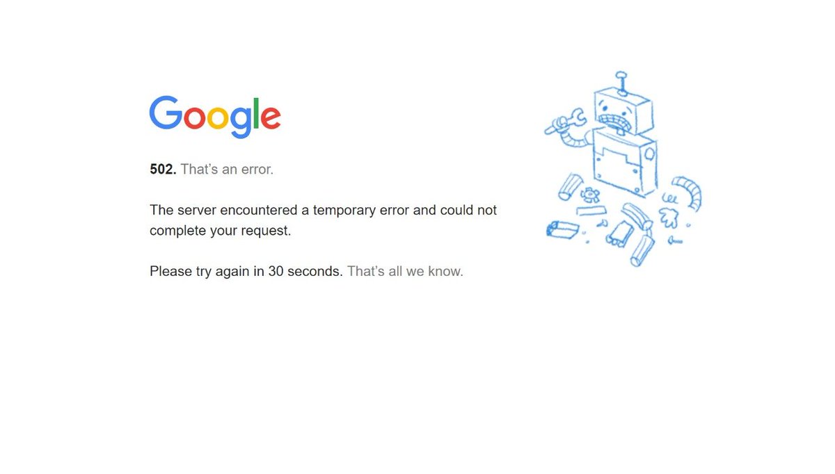 jarvaibhavraj's tweet photo. What the apocalypse looks like 😶

#googledown #YouTubeDOWN https://t.co/b5MeXMryNf