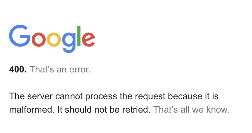 mattezyk's tweet photo. Not being able to Google why Google is down is peak 2020!  #googledown https://t.co/tEhWDvVy9T