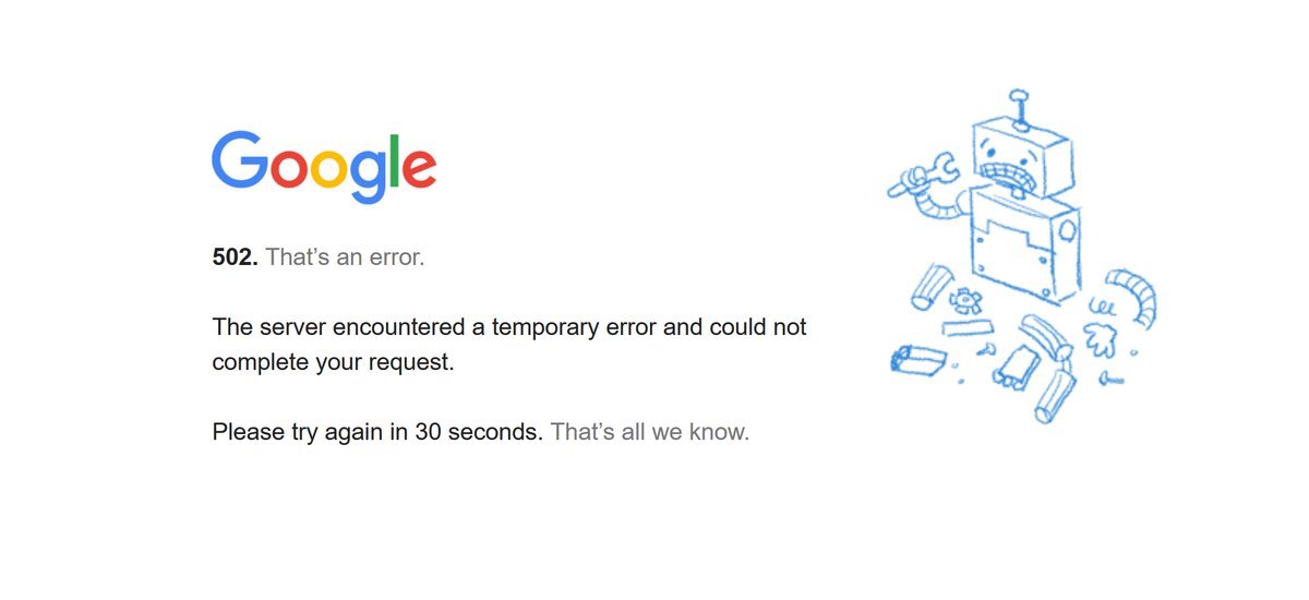No es que se haya caído, es que Google está tomando consciencia de sí mismo. Los que hayáis visto Terminator, ya sabéis lo que viene a continuación, 2020 no podía terminar de otra forma #GoogleDown #YouTubeDown #GmailDown