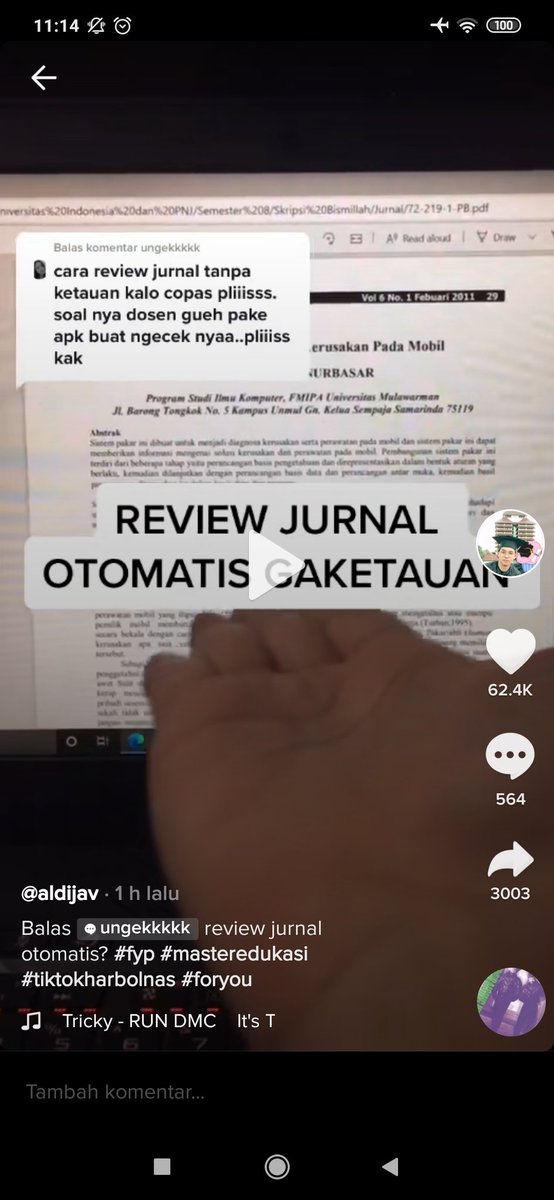 Cara review jurnal otomatis