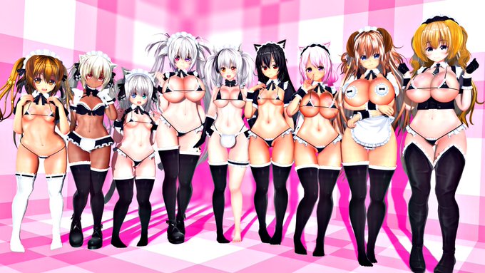 うちのかわいいかわいいケモミミメイドちゃんたちをみてくれ… #COM3D2 